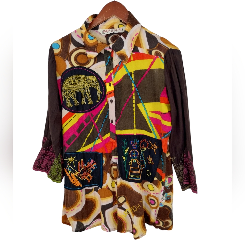 Savage Culture Boho Tunic Size Large